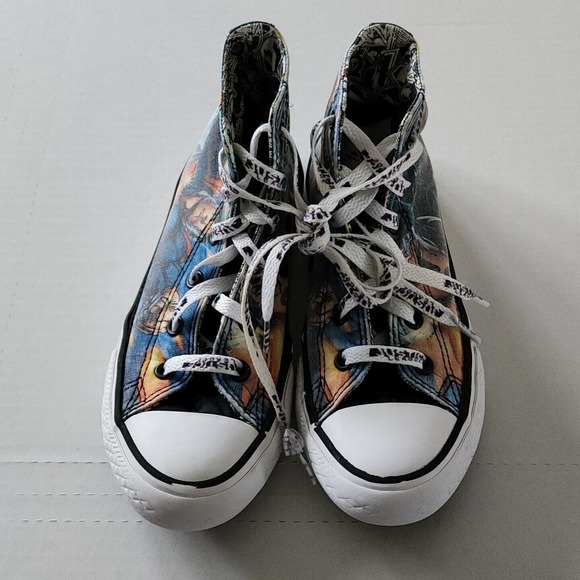 Converse Justice League Superman Batman Chuck Taylor All-Star High Youth Size 1 - Picture 8 of 10